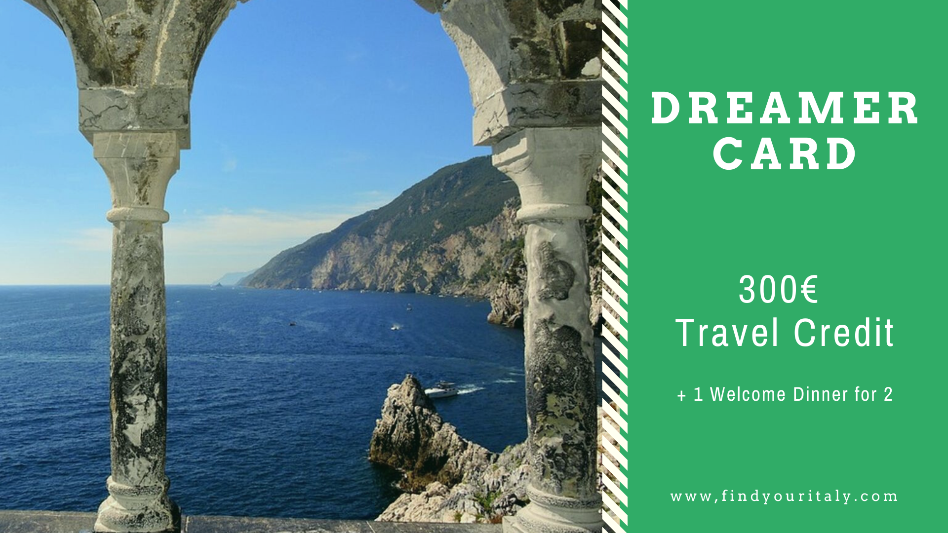 travel gift card voucher card italy sustainable responsible travel_ dreamercard